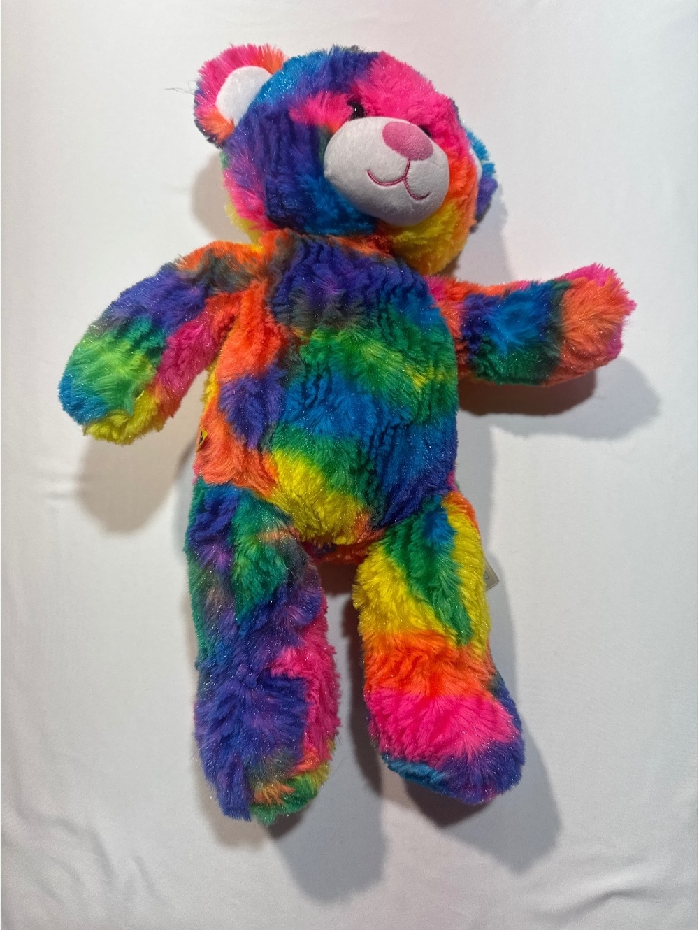 Rainbow Sparkle Build-A-Bear Plush - Bright & Cuddly Buddy!